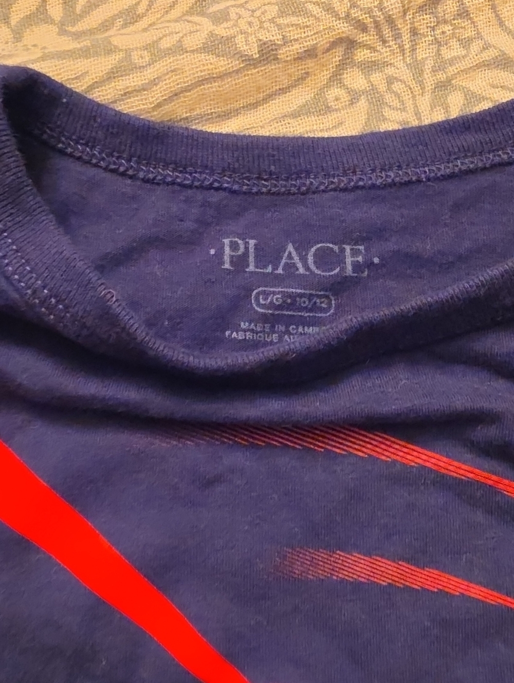 The Children's Place Navy Tee with Bright Red Graphic - Kids